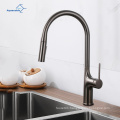 Luxury Deck Mounted Hot and Cold Torneiras Mixer Tap Brushed Gunmetal gray Kitchen Faucet